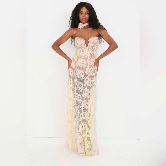 FOR LOVE & LEMONS Blossom Maxi Dress, Size S - Picture 1 of 10